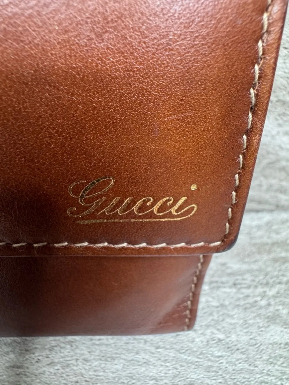 Gucci Bamboo Ring Continental Clutch Check Wallet Vintage - Picture 3 of 15